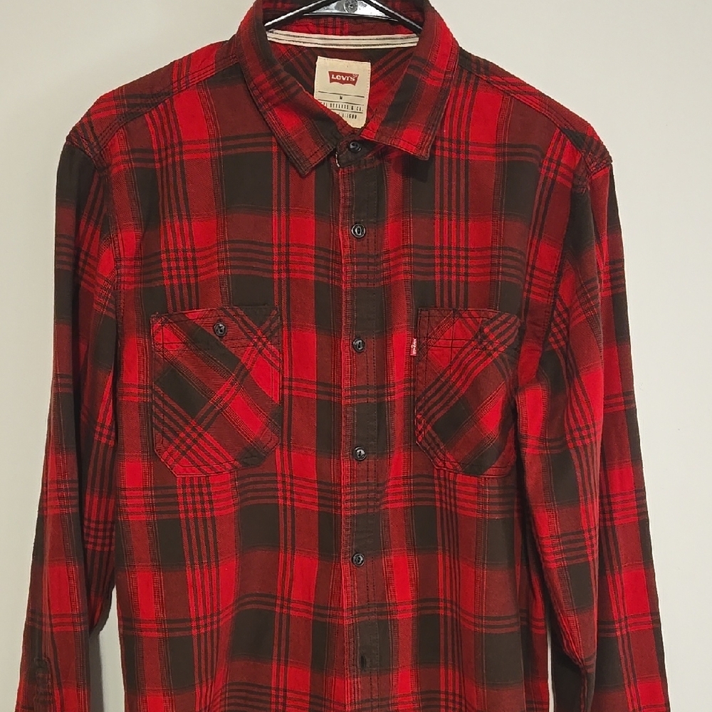 Levi's Men's Red Plaid Shirt